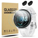Suoman for Garmin Forerunner 165/165 Music保護フィルム(3枚)+防塵栓(2つ)For Garmin Forerunne...
