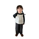 子供服 女の子 春物 セットアップ ノースリーブ トップス ワイドパンツ 上下セット 綿 かわいい 幼児 女児 ベビー服 73CM 80cm 90cm 100c...