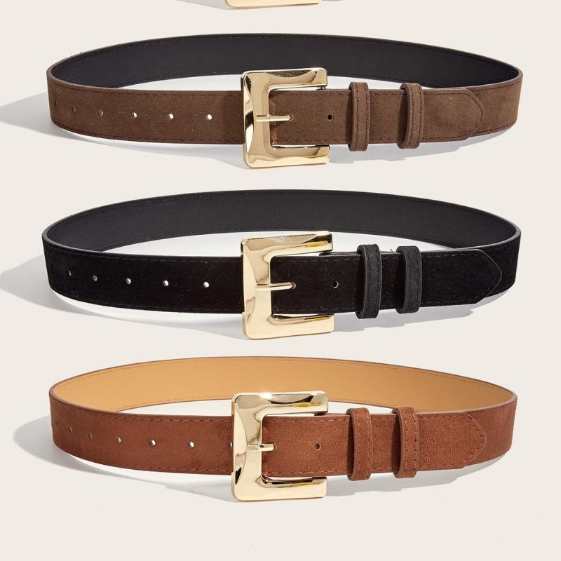 ベルト レディース デニム ジーンズ スエード ウエストベルト ファッション雑貨 服飾小物 黒 ブラック コーヒー 杏色 ベージュ キャメ..