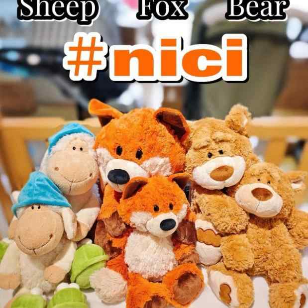 ぬいぐるみ 子供 布人形 キツネ 帽子付き羊 50cm 25cm 35cm かわいい 洗濯表示付き