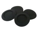 Sound Wave ヘッドホン交換用イヤーパッド直径55mm 黒 左右2セット アルミ チャック包装 5.5cm4個(2)