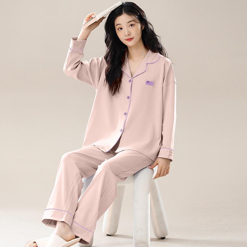 パジャマ レディース 春秋 長袖 綿100% かわいい ルームウェア 上下セット M L XL XXL XXXL 抗菌 快適 ..