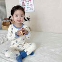 子供用パジャマ 女の子 ベビー 子供服 綿 上下セット 秋冬 長袖 かわいい アニマルプリント 厚手 暖かい 保温性 吸湿性 通園 通学 部屋着 ルームウェア