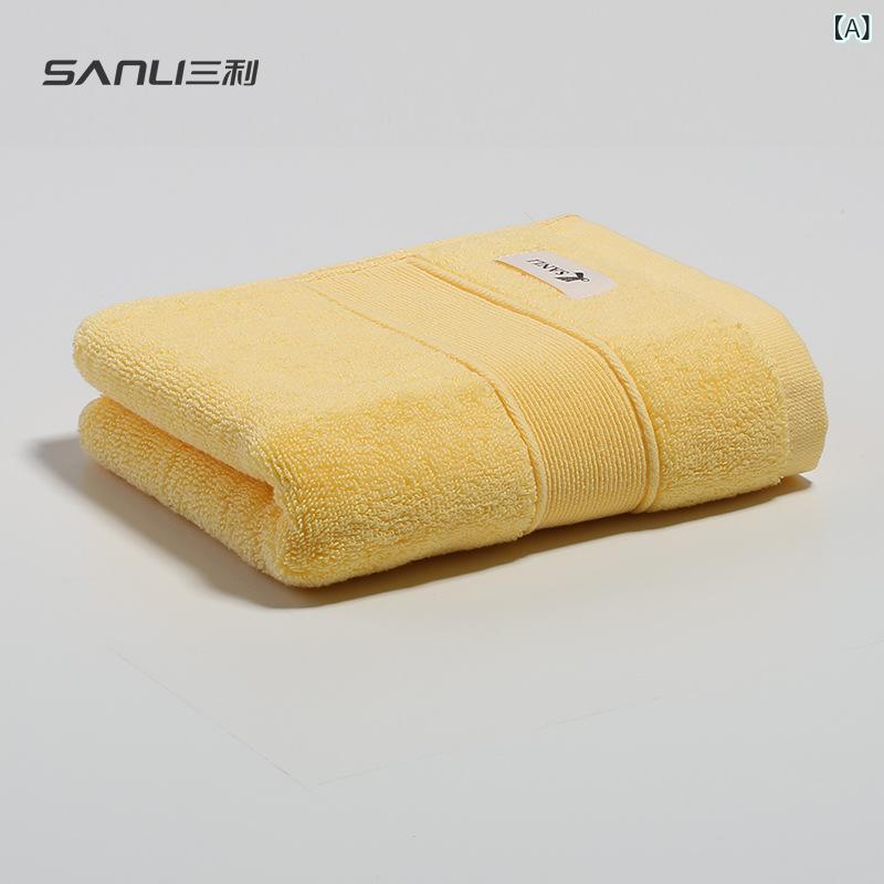 Face Towel - フェイスタオル 綿 純棉タオル 洗顔タオル コットン ガーゼ 柔らかい 吸水性 速乾 黄色 緑 青 35x76cm 35x78cm