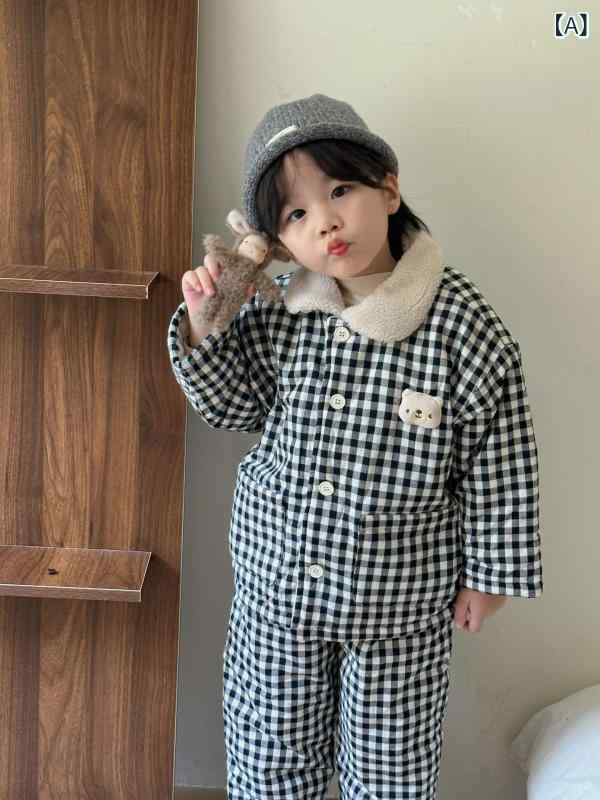 子供用パジャマ 秋冬 厚手 裏起毛 男女兼用 ベビー キッズ 綿 三層構造 あったか ...