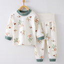ベビー肌着 上下セット 長袖 高腰 腹巻付き 綿100% 新生児 赤ちゃん 男の子 女の子 パジャマ 73CM 80cm 90cm 100cm 110cm 冬 ...