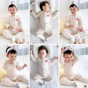 ベビー あったかインナー 上下セット 高腰 腹巻付き パジャマ キルトニット 秋冬 モーダル ストライプ 星柄 赤ちゃん 60 70 80