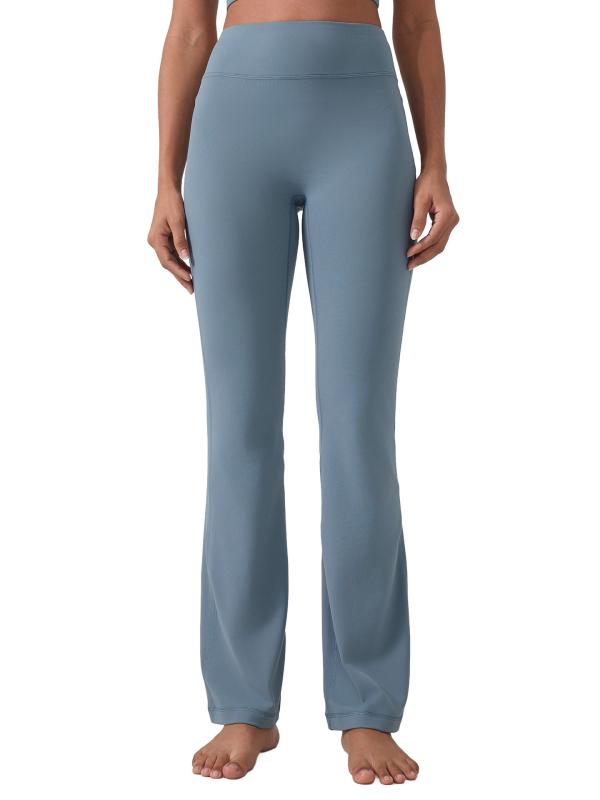 ヨガパンツ レディース ハイウエスト 伸縮性 微フレアパンツ スキニー スポーツ トレーニング ランニング ジム 春夏秋冬 ブルー グレー ブラック