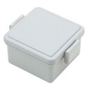 GEL-COOL ジェルクール square 保冷剤一体型 四角 ランチボックス L お弁当箱 17.8×8.7×6cm 500ml 1段 弁当箱 女性 男性 子供 仕切り付き ラバーバンド付き 簡単クリップ バックル機構 レンジ対応 &