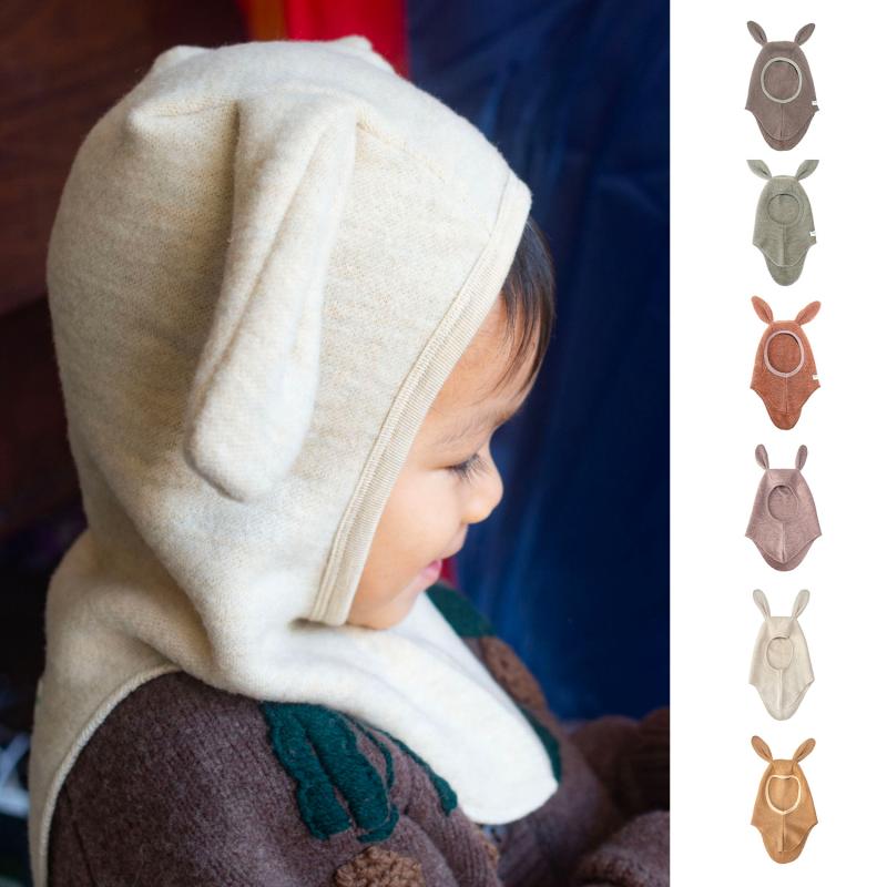 Knit Hat - 帽子 キッズ 子供用 防寒帽子 ウール あったか かわいい 男女兼用 ピンク イエロー 米白色 灰緑色 茶赤色 ダークブラウン XSサイズ Sサイズ Mサイズ Lサイズ XLサイズ