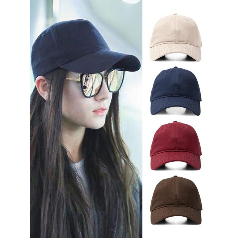 野球帽 レディース メンズ 大頭 小顔効果 帽子 紫外線対策 日焼け止め カーキ コーヒー 军绿色 紺色 グレー オフホワイト ブラック ブルー ワインレッド ブラウン イエロー 帽子 Mサイズ コットン
