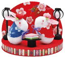タカギ繊維 Panami ひな祭り ちりめん 手芸キット ちりめん細工 はんなりうさぎ (綿付き・印刷済みボール紙入り) HM-27