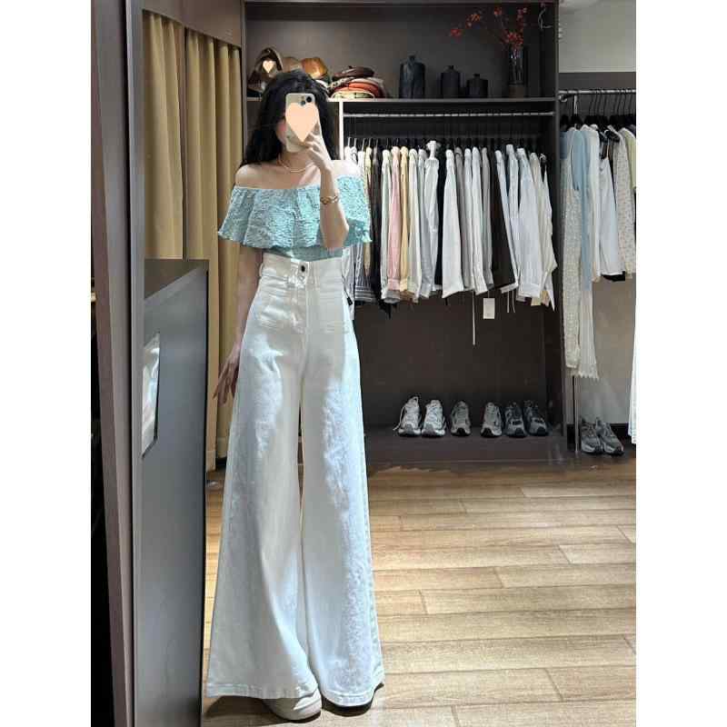 ジーンズ レディース ワイド 秋冬 ハイウエスト 美脚 スタイルアップ ジーパン デニムパンツ ズボン ボトムス ゆったり 体型カバー カジュアル 通勤