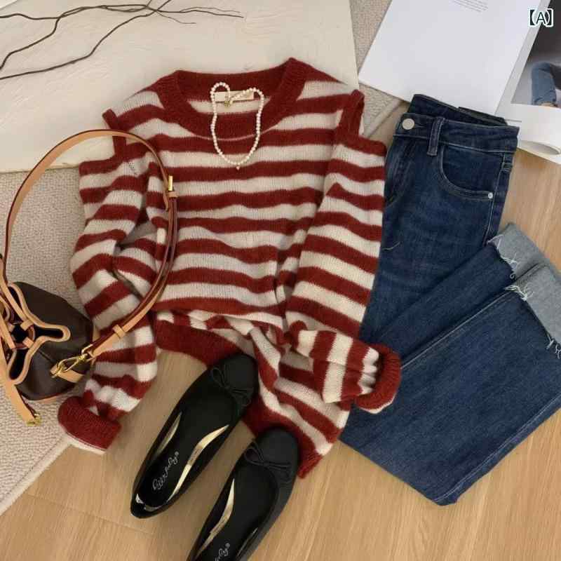 ニット レディース トップス 春秋 �