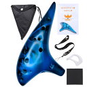 NINU オカリナ おかりな ocarina 楽器 アルトC 陶器 初心者 入門セット 運指表 日本語説明書付き AC 12穴