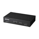 バッファロー BUFFALO Giga対応 金属筐体 電源内蔵 5ポート LSW6-GT-5NS/BK ブラック スイッチングハブ マグネット 壁掛け設置対応(2)