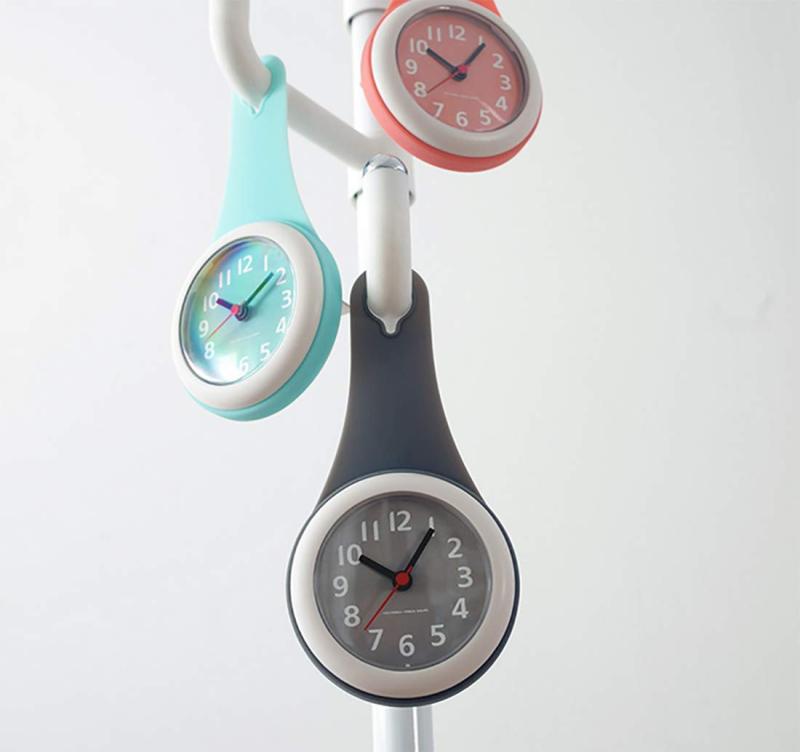 Tomamu グレー バスルーム時計 防水クロック 掛け時計 ウォールクロック 吸盤付き 防水 静音 浴室 キッチン お風呂 家庭用 おしゃれ かわいい シンプル インテリア 北欧 デザイン シャワー [3]