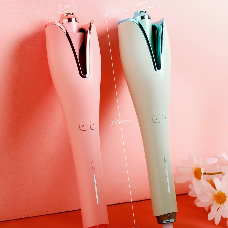 Other - ヘアアイロン レディース ドライ & ウェット オート カール セラミック ウェーブ 傷つけない ピンク系