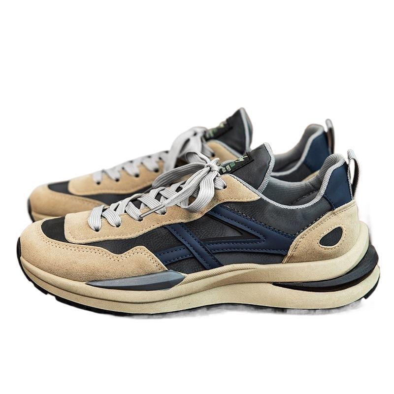 スニーカー メンズ 男性用 運動靴 普段履き カジュアル ローカット 滑り止め 通気性 軽量 黒 ブラック系 青 ブルー系 緑 グリーン系