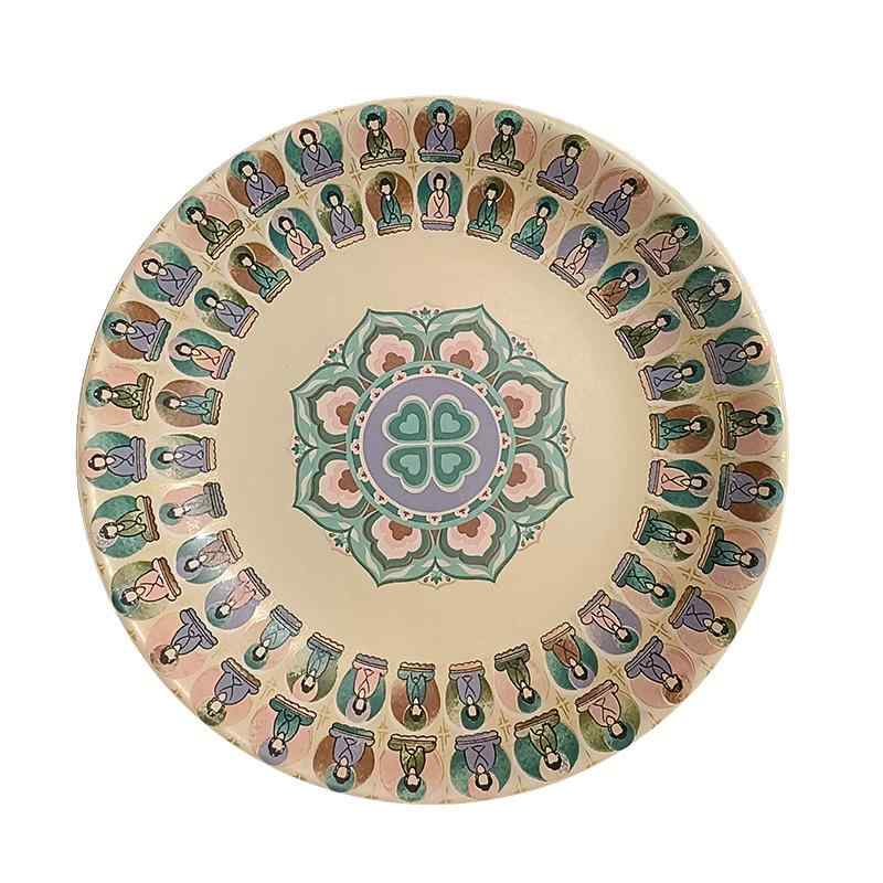 茶托 壶承 陶瓷 レトロ 新中式 茶具 セット 果物皿 储水式 断熱パット