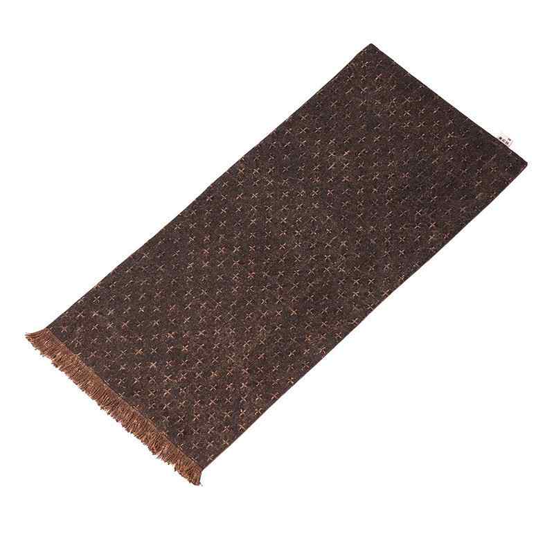 茶道 茶席 手工 柞蚕糸 茶卓垫 古拙 素雅 复古 禅意 茶室