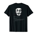 アノニマス マスク ガイ・フォークス・マスク ハッカー集団 Tシャツ(3)