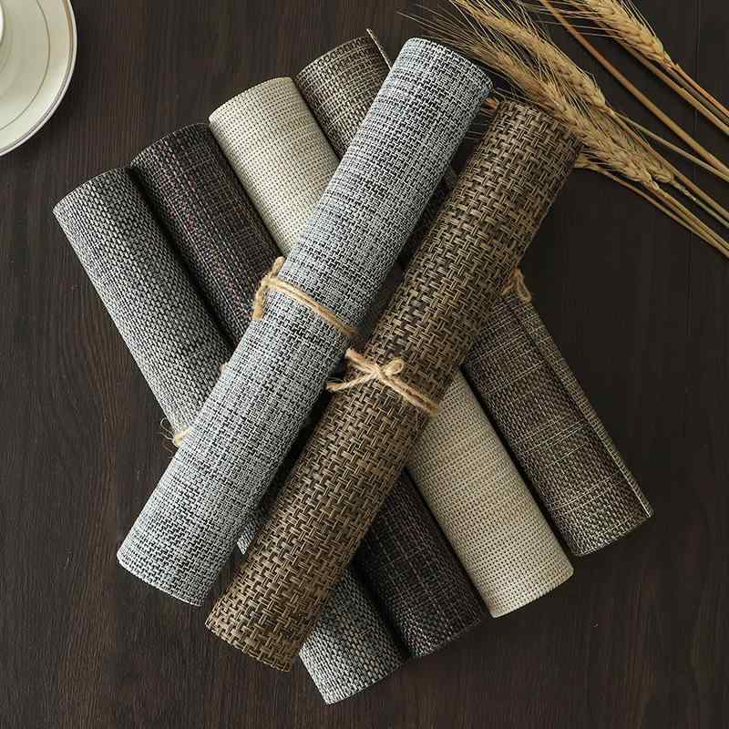 ランチョンマット 北欧風 日式 PVC製 断熱マット コースター プレースマット 食器マット 碗マット 防汚..