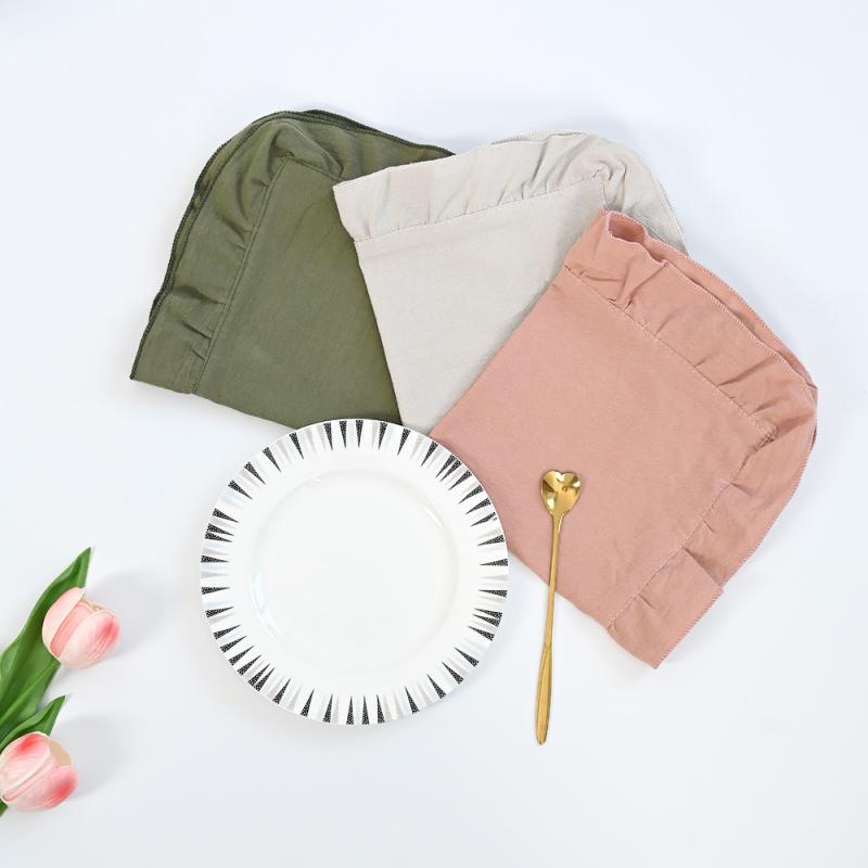 テーブルマット 北欧風 無地 ポリエステル製 ランチョンマット スクエア ディナーマット 断熱マット 白 ベージュ グレー グリーン ブルー パープル