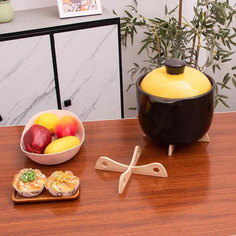 Other - 鍋敷き 木製 断熱パッド 楠竹 厚手 耐熱 キッチン カップ 碗 皿 プレート コースター 餐桌用 鍋つかみ 原木色 不規則形 シンプル