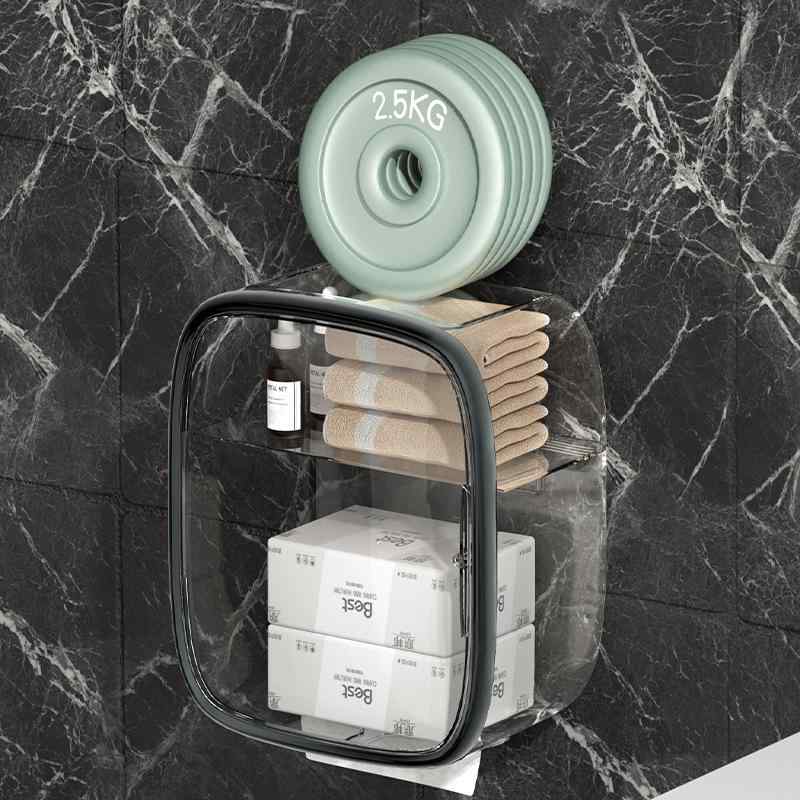 壁掛けティッシュボックス レディース メンズ 洗顔タオル ペーパータオル 収納ケース 防水 多用途 トイ..