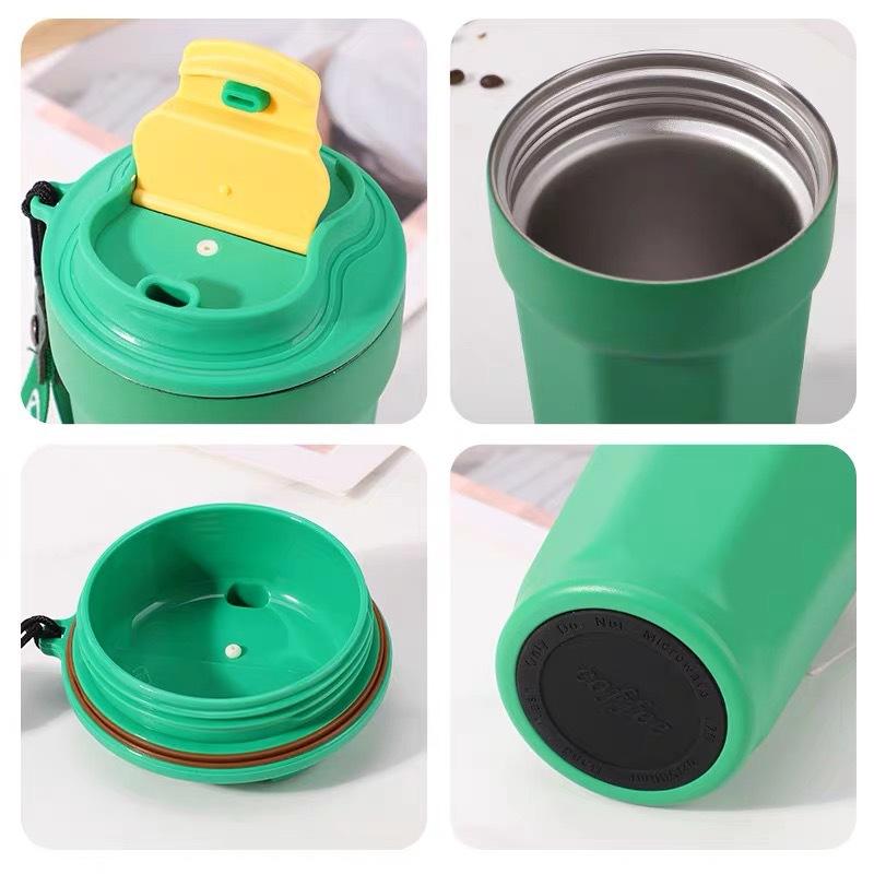 Cups - 保温水筒 メンズ レディース 八角形 コーヒーカップ 316ステンレス鋼 450ml 携帯用 タンブラー 保温 保冷 オフィス 学校 アウトドア スポーツ ビジネス 贈答品 ギフト プレゼント