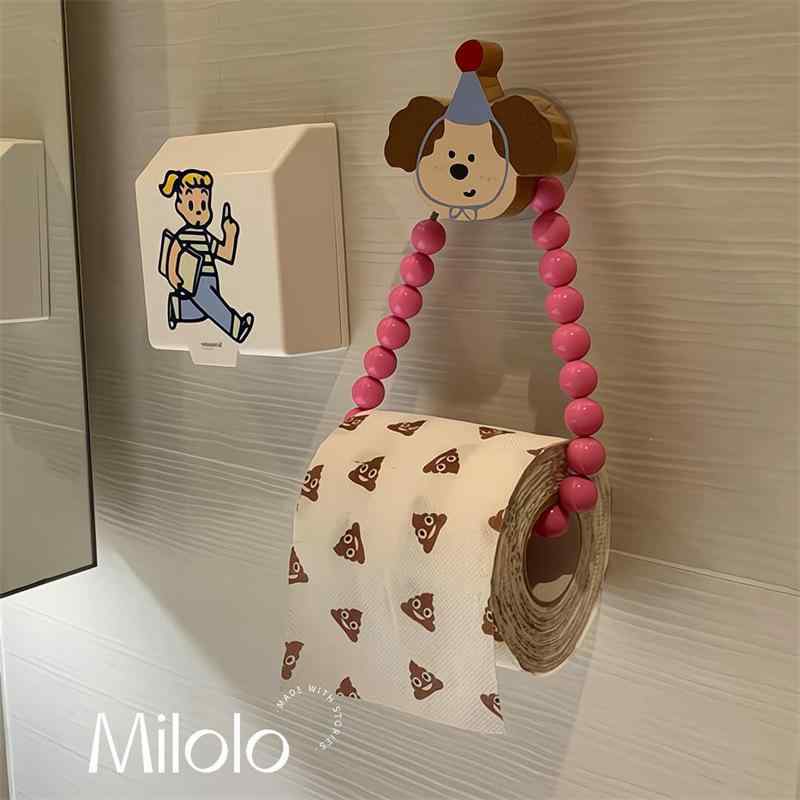 トイレットペーパーホルダー バスルーム用 ペーパータオルホルダー プラスチック製 壁掛け式 収納ラッ..