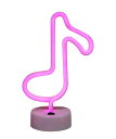 Pivita LED ネオン ライト インテリア イルミネーション ナイトライト 台座付き USB/電池式 室内装飾 おしゃれ 誕生日ギフト 装飾ライト おもちゃ キッズ プレゼント 雰囲気作り ハート ピンク