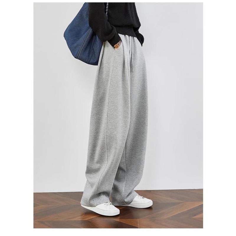 パンツ レディース 衛褲 ワイドパンツ グレー バナナパンツ 高腰 スポーツパンツ カジュアルパンツ 日..