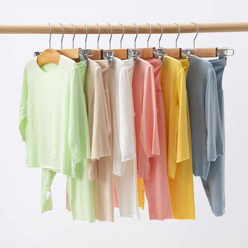 ベビー服 上下セット パジャマ 赤ちゃん 新生児 肌着 長袖 薄手 春秋 部屋着 モダール 伸縮性 吸湿性 ベビー セットアップ 73CM 80cm 90cm 100cm 110cm