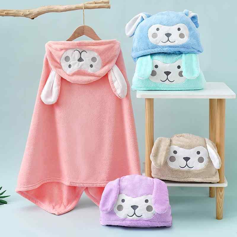 キッズ バスローブ フード付き ケープ コーラルベルベット ベビー バス ポンチョ 速乾 吸水性 お風呂上がり 寝巻き ピンク ブルー パープル グリーン ブラウン