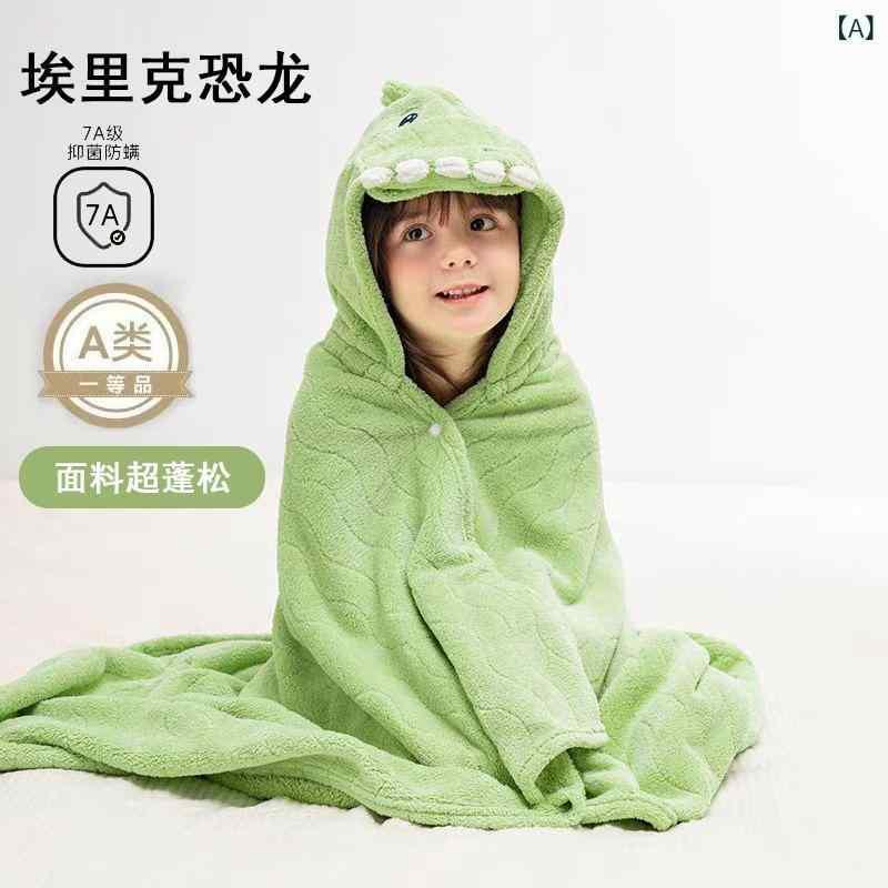 ベビー バスローブ 男の子 女の子 新生児 バスタオル 速乾 吸水 フード付き ケープ...