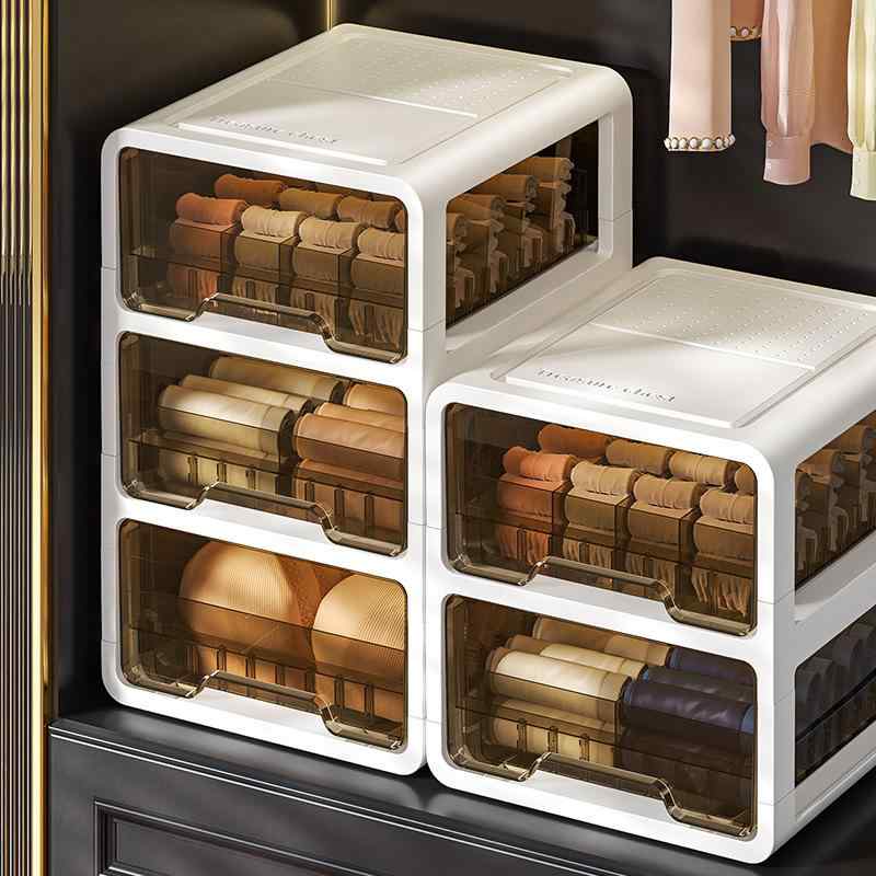 収納ケース レディース メンズ 厚手 引き出し式 透明 下着 靴下 衣類 収納ボックス 整理ボックス ブラジャー ショーツ