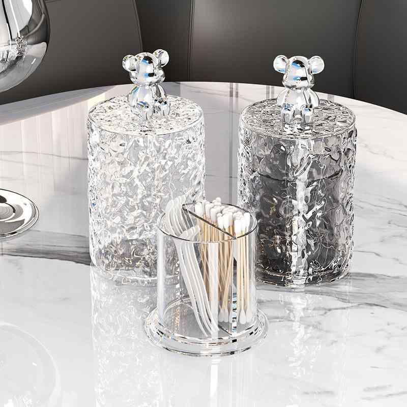 爪楊枝入れ レディース メンズ 楊枝ケース 爪楊枝筒 収納ケース ふた付き 綿棒ケース 透明