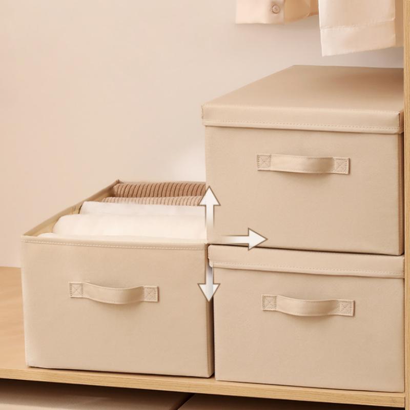 収納ボックス レディース 衣類収納 布製 折りたたみ フタ付き インナーボックス おしゃれ ランドリーボックス 下着収納 ソックス収納 大容量 防塵 無地 寝室 クローゼット