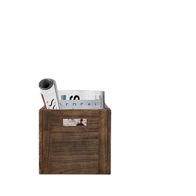 収納ボックス 木製 ランドリーボックス フタなし 玩具箱 おもちゃ箱 リビング 寝室 スタッキング可能 ヴィンテージ風