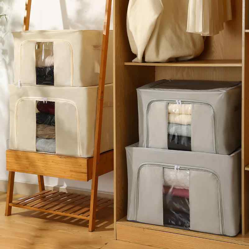 ・用途: 衣類、下着、靴下、セーター、ブラジャー、玩具、布団、雑貨の収納・素材: オックスフォード布、不織布・折りたたみ: 可能・キャスター: なし・持ち手: あり・容量: 90L～100L・スタイル: 現代的、シンプル・柄: 無地・色: ...