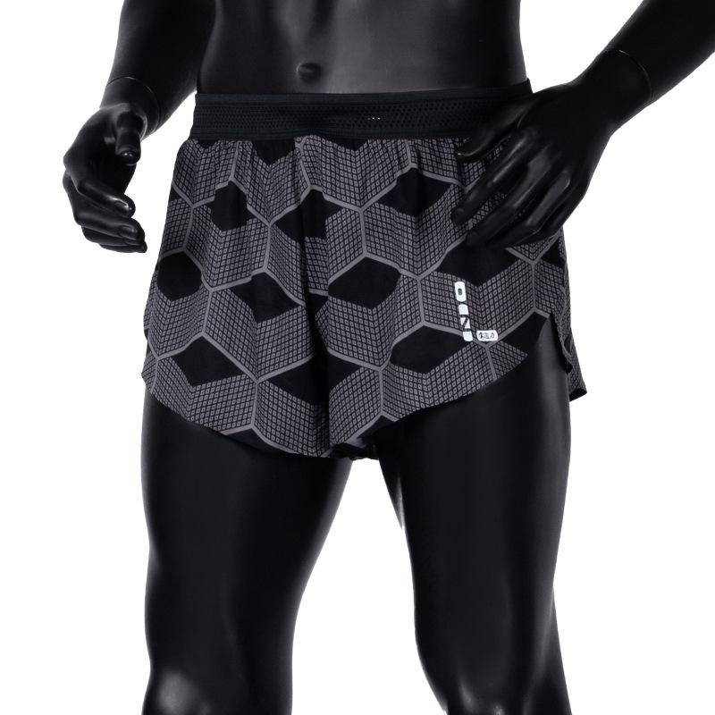 ショートパンツ メンズ レディース ランニングパンツ 速乾 軽量 陸上競技 マラソン トレーニング ハーフパンツ ポリエステル ブラック