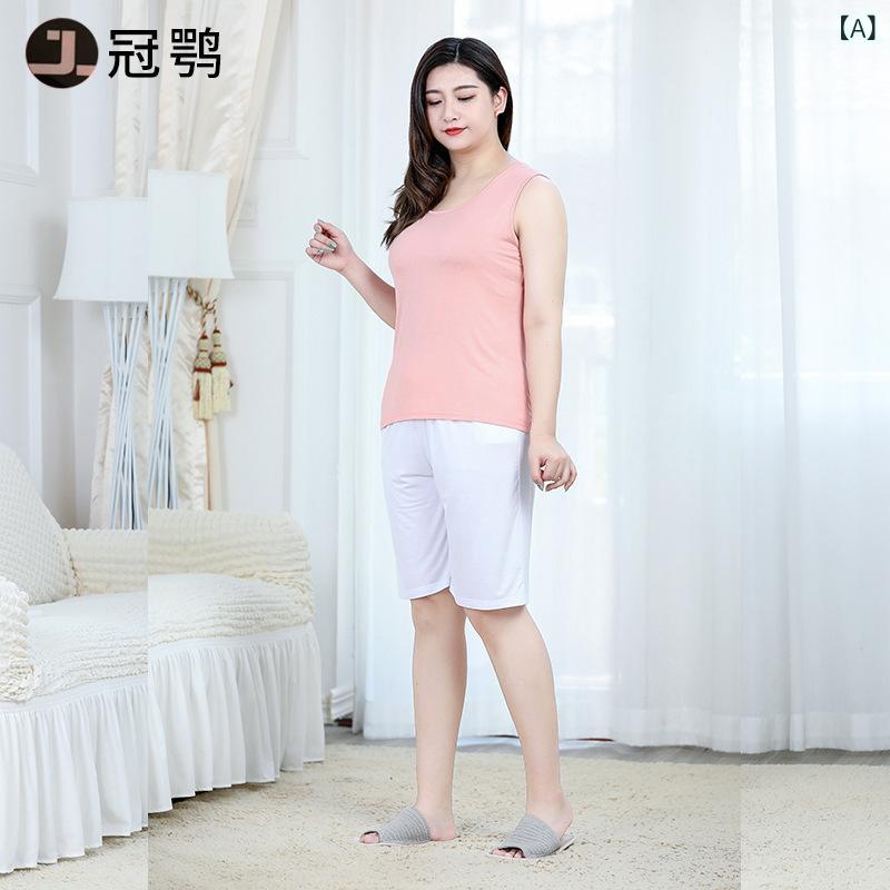Cropped Pants - ショートパンツ レディース 部屋着 ルームウェア パジャマ ワイドパンツ イージーパンツ スポーツ 薄手 モダール 高伸縮 ゆったり 大きいサイズ ホワイト グレー ブラック ピンク ワインレッド