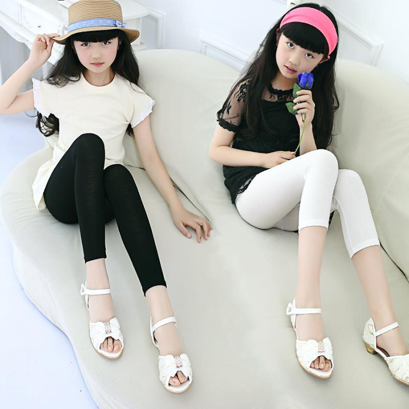 ・スタイル: 韓国版・素材: モダール、粘纤95%・パンツ丈: 長ズボン・対象: 女児・対象年齢: 3～8歳 (100～140cm)・種類: レギンス・股: クローズド・生地加工: 柔らか обработка・柄: 無地・画像: 実物写真 ...