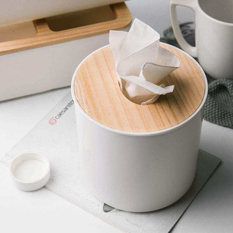 ティッシュケース ボックス 木製 和風 インテリア トイレットペーパー入れ 円柱仕様