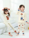 子供用パジャマ 上下セット A类 コットン 磨毛加工 保温 女児 男児 ベビー 全綿 ホームウェア ルームウェア 秋冬