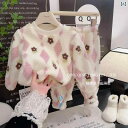 子供用パジャマ 上下セット 秋冬用 キッズ 男女兼用 子供服 寝間着 部屋着 暖かい フリース かわいい 80cm 100cm 110cm 120cm 130c...
