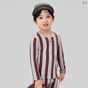 子供服 子供用パジャマ 秋冬 子供用ルームウェア ストライプ柄 A類 羊毛 ラグランスリーブ 保温インナー 上下セット 90 100 110 120 130 1...