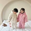 子供服 子供用パジャマ フランネル セットアップ 秋冬用 厚手 暖か 保温 ホームウェア ミルクホワイト ピンク 80cm 90cm 130cm かわいい 韓版...